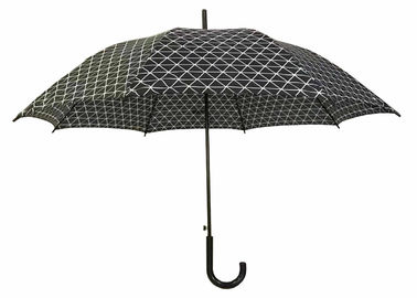 J Hook Auto Open Stick Payung Logam Shaft Ribs Untuk Rain Shine Weather