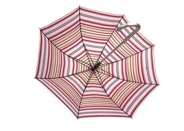 Colorful Aluminium Striped Kids Rain Payung, Payung Portable Untuk Hujan Dan Angin