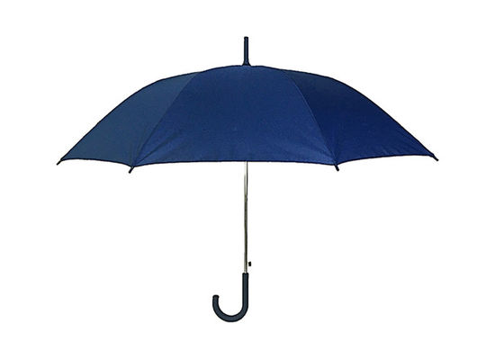 Plastik J Handle Pongee Auto Open Stick Umbrella