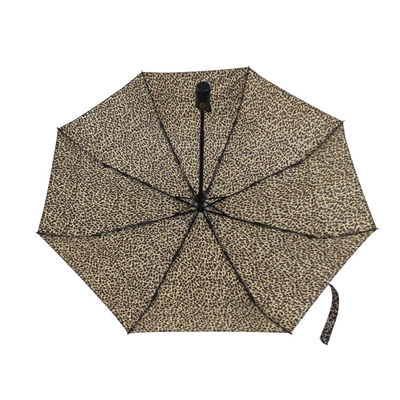 Panjang 28cm Leopard Print Lightweight Travel Umbrella