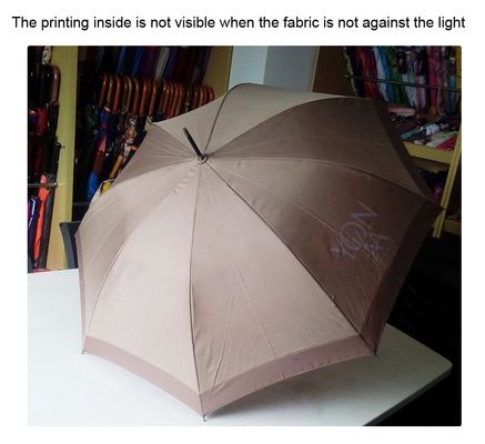 Kayu J Handle Pongee Fabric Compact Golf Umbrella