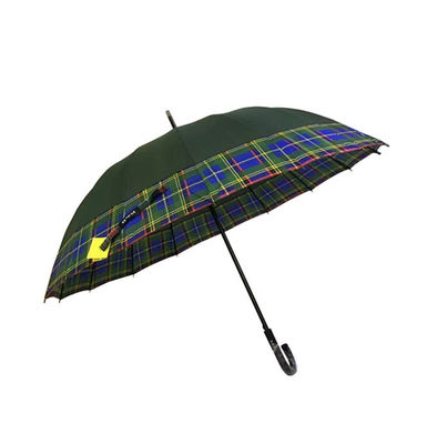 Manual Open 16K Mens Windproof Golf Umbrellas Untuk Iklan Luar Ruang