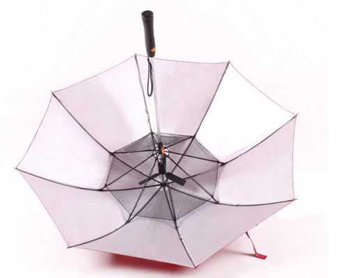 190T Pongee Summer Blast Umbrella Fan Dengan Pegangan Plastik