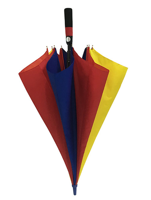 130cm 190T Pongee Rainbow Color Umbrella Dengan Fiberglass Ribs