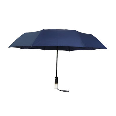 Fantastis 3 Lipat Pongee Raincoat Umbrella Dengan Storage Handle