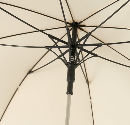 Bingkai Logam Wanita Fiberglass Ribs Pongee Umbrella