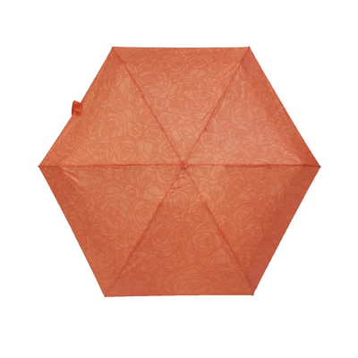 Fiberglass Tahan Angin 5 Lipat Mini Pocket Umbrella Dengan EVA Case