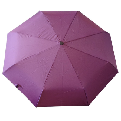 Kain Pongee Tahan Angin Lipat Mini Payung Dengan Bingkai Fiberglass
