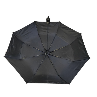 OEM 190T Polyester Windproof Automatic Folding Umbrella Untuk Bisnis