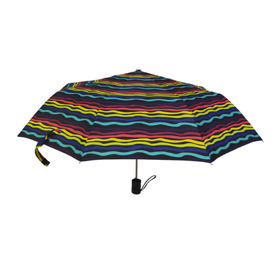 21in Rainbow Windproof 3 Lipat Payung Untuk Perjalanan