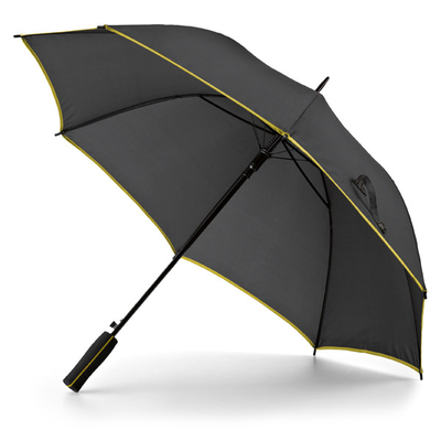 120cm Fiberglass Shaft Pongee Auto Open Golf Umbrella OEM Tersedia