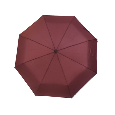 Fiberglass Rib Tahan Angin 190T Polyester Lipat Travel Umbrella