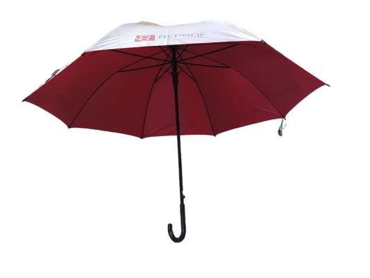 Dia 120cm Auto Open UV Coating Fabric Sun Umbrella Dengan Fiberglass Shaft