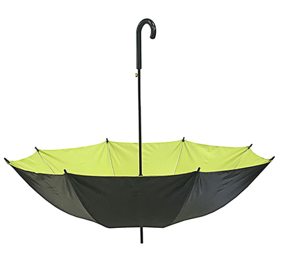 Hitam UV Proof Pongee Otomatis Buka Stick Payung Diameter 105cm