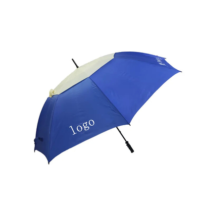 Payung Golf Waterproof Besar dengan Kerangka Serat Kaca Ergonomis untuk Perlindungan UV
