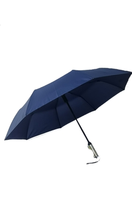Full Automatic Folding Travel Umbrella With Electirc Switch 23 Inch Coverage payung kompak untuk perjalanan
