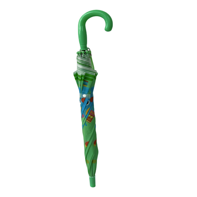 OEM Dome Catoon Kids Payung Dengan Metal Shaft Dan Fiberglass Ribs