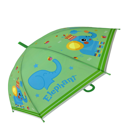 OEM Dome Catoon Kids Payung Dengan Metal Shaft Dan Fiberglass Ribs