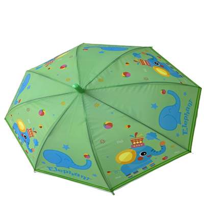 OEM Dome Catoon Kids Payung Dengan Metal Shaft Dan Fiberglass Ribs