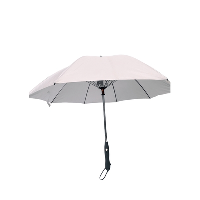 Logo Warna Disesuaikan Pongee Outdoor Fan Umbrella Frame serat kaca