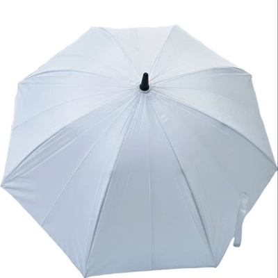 Logo Warna Disesuaikan Pongee Outdoor Fan Umbrella Frame serat kaca