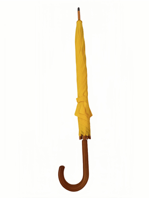 Kualitas tinggi 23 Inch Windproof Auto Buka Stick Payung Dengan Saktung Kayu Dan Serat Kaca