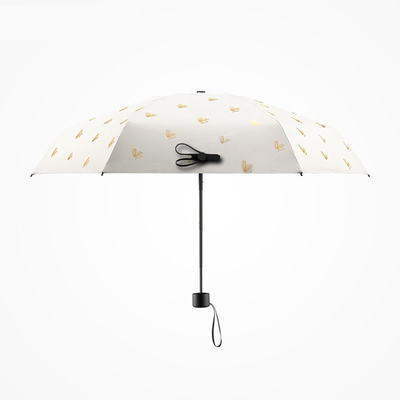 Metal Shaft Automatic Folding Travel Umbrella Dengan Frame Serat Kaca