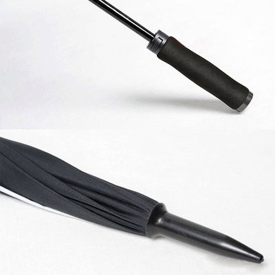 Customized Branded Auto Open Golf Umbrella Dengan EVA Handle, Tali Nylon