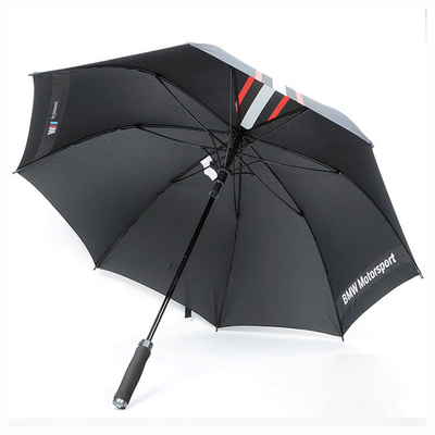 Customized Branded Auto Open Golf Umbrella Dengan EVA Handle, Tali Nylon