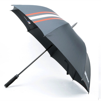 Customized Branded Auto Open Golf Umbrella Dengan EVA Handle, Tali Nylon