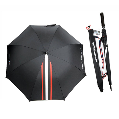 Customized Branded Auto Open Golf Umbrella Dengan EVA Handle, Tali Nylon