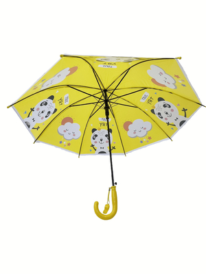 2025 Desain Baru OEM 19 Inchi Dome Karton Dan Hewan Super Waterproof Anak Payung POE PVC