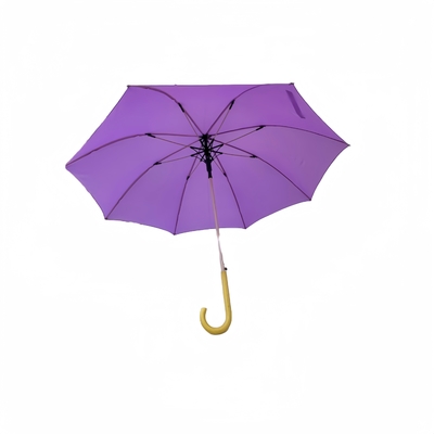 Adaptif Waterproof Outdoor Straight Payung Dengan Pongee Kain Dan Warna Pribadi Mencocokkan Fiberglass Ribs Desain