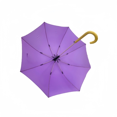 Adaptif Waterproof Outdoor Straight Payung Dengan Pongee Kain Dan Warna Pribadi Mencocokkan Fiberglass Ribs Desain