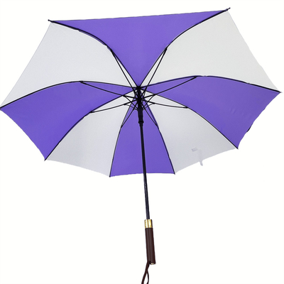 27 inci 190T Pongee Fabric Super Windproof Golf Payung dengan Frame Serat Kaca dan EVA Handle