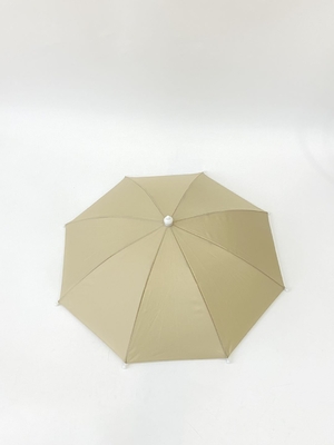 Hands-free Head Umbrella 14 Inci Waterproof Pongee Kain