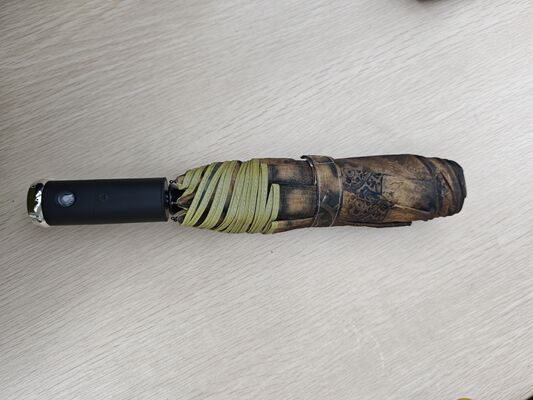 LED Terang Auto Buka / Tutup payung keamanan dengan pita reflektif untuk visibilitas malam