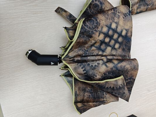 LED Terang Auto Buka / Tutup payung keamanan dengan pita reflektif untuk visibilitas malam