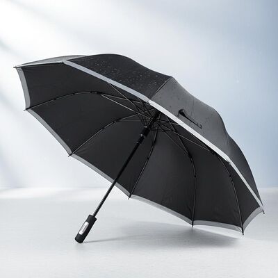 Payung Wisata Otomatis Besar dengan Diameter Terbuka 105cm, Rib Fiberglass, dan Reflective Edge Trim