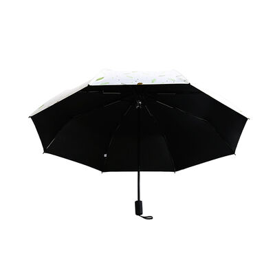 8 Ribs Compact Folding Umbrella dengan Auto Open Close dan Self Fabric Bag untuk Perlindungan Hujan Ringan