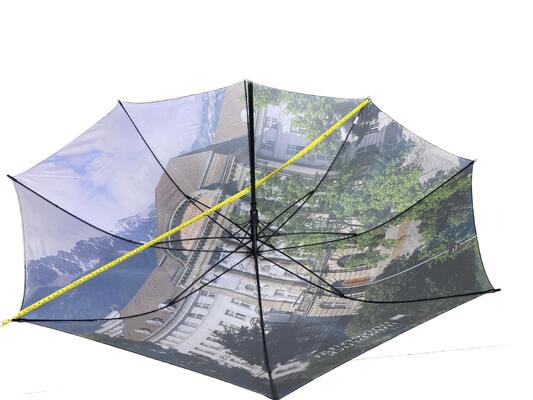 Metal dan Fiberglass Frame Pribadi Periklanan Golf Payung Custom Printed Payung untuk solusi hadiah perusahaan