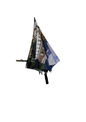 Metal dan Fiberglass Frame Pribadi Periklanan Golf Payung Custom Printed Payung untuk solusi hadiah perusahaan