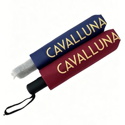 Payung Lipat 3 Otomatis Buka Tutup 21 Inci Bahan Pongee Dengan Cetak Digital, Motif Kuda