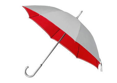Lurus Aluminium Silver Coated Umbrella Perlindungan Uv Diameter Terbuka 100-103cm