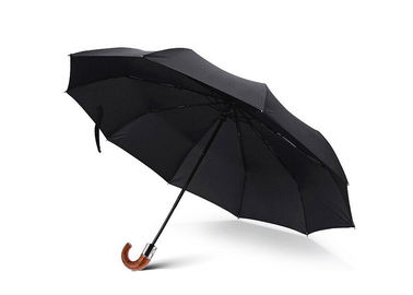 Payung Tongkat Hitam, Payung Mini Untuk Perjalanan Lingkungan RPET Kain Daur Ulang