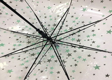 23 &quot;Auto Buka POE Transparan Payung Hujan Desain Payung Kreatif Disesuaikan