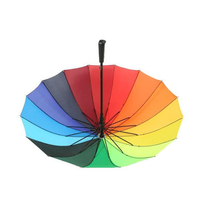 BSCI Straight Handle Rainbow 25 &quot;* 16k Payung Tutup Buka Otomatis