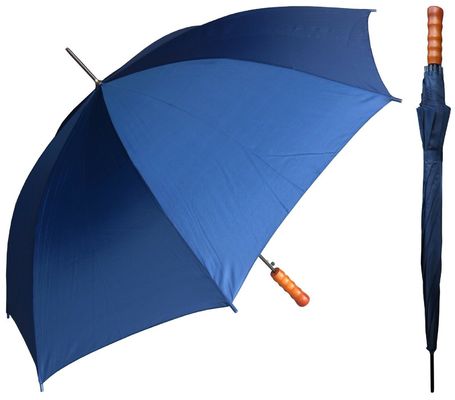 Payung Tongkat Otomatis 23 Inci Tahan Cuaca Dengan Pegangan Bentuk J.