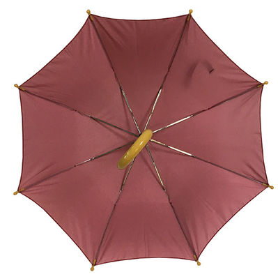 Pegangan Melengkung Plastik 190T Polyester Kids Compact Umbrella 16 '' * 8K