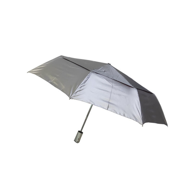 Perlindungan UV Tahan Angin Pongee Otomatis 3 Lipat Payung Untuk Dewasa